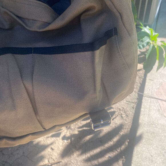 Sierra Club Tan Canvas Messenger Bag Crossbody with Adjustable Strap - Picture 11 of 14